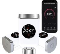 Ensemble de 3 thermostats WiFi SALCAR TRV801W compatibles avec Alexa/Google Tuya sans passerelle