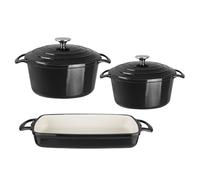 Ensemble de 3 ustensiles de cuisine en fonte Vogue Cooking Like the Pros