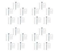Ensemble De 30 Clips de Fixation pour Miroir en Plastique Transparent, Pose | Miroirs Acryliques Légers, sans Perçage ni Outil, Prise Sûre, Format 2,1x1,3x1,1cm
