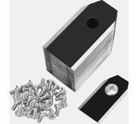 Ensemble de 30 lames de tondeuse robotisée en titane, lames de rechange universelles pour tondeuses de jardin