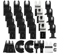 Ensemble de 31 Lames Universelles pour Scie Oscillante- Accessoires Compatibles avec Bosch Dewalt Dremel Ryobi Makita YYV