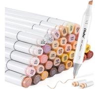 Ensemble de 36 crayons Hautton-Marker, avec embouts fins et pour portraits