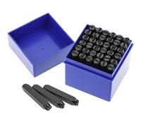 Ensemble de 36 Pièces Lettres et Chiffres à Frapper en Acier au Carbone - Poinçon Lettre Métal 8mm pour Personnalisation