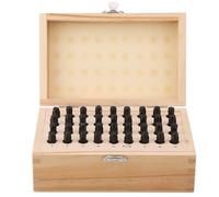 Ensemble de 36 poinçons en acier pour tampons en acier, outil de matrice de lettres et de chiffres de l'alphabet, tampon de poinçon direct durable pour l'artisanat du cuir, du