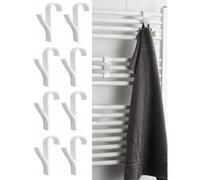 Ensemble de 4/8 pièces de crochets de radiateur de salle de bain, cintres de peignoir de salle de bain, étagères de rangement de crochets de salle de bain, crochets pour vêtements, accessoires en vrac