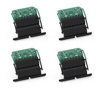 Ensemble de 4 attaches verrou ZF Clicksur H876E pour tablier de volet roulant - Fixation sécurisée pour volets roulants - Verrou automatique 2 maillons - Attache clipsable de sécurité anti-effraction