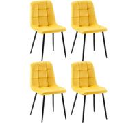 Ensemble de 4 chaises Antibes - Velours