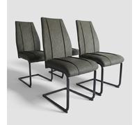 Ensemble de 4 chaises de salle à manger au design élégant Crescent