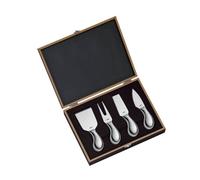 Ensemble de 4 couteaux fromage inox Cilio Coffret cadeau