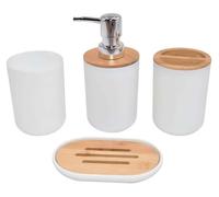 Ensemble de 4 distributeurs de savon pour salle de bain en résine