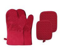 Ensemble de 4 gants de four en Silicone, antidérapants, 500F, résistants à la chaleur, pour la cuisson, la cuisine et le barbecue