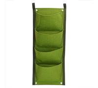 Ensemble de 4 jardinières verticales Unyqoos® – Poches murales en feutre d'environ 70 x 30 cm, pour intérieur et extérieur, avec œillets métalliques, grandes poches idéales pour les herbes aromatiques