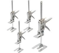 Ensemble de 4 leviers pour meubles Ikodm, bras de levage gain de temps, système de réglage en hauteur, aide au montage avec descente rapide et réglage fin, idéal pour les meubles, les portes et les pa