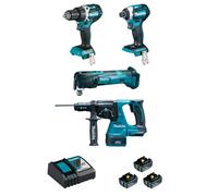 Ensemble de 4 machines 18 V Li-Ion - MAKITA - DLX4109TJ