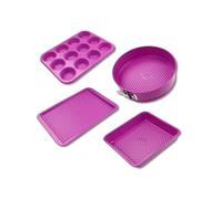 Ensemble de 4 moules fuchsia de 23 à 38 cm Tasty Pâtisserie
