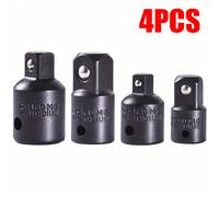 Ensemble de 4 pièces de convertisseur, réducteur et adaptateur à cliquet carré, 1/4 ", 3/8" et 1/2 ", pour l'automobile et la construction Taille UniqueCR-V