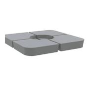 Ensemble de 4 pieds de parasol avec support en croix en PP de 100 kg