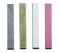 Ensemble de 4 pierres à aiguiser colorées avec base antidérapante pour affûteur d’outils à angle fixe, grains 3000, 5000, 8000 et 10000, pierres d’aiguisage pour couteaux de