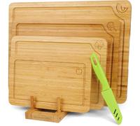 Ensemble de 4 planches à découper en bambou