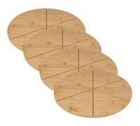 Ensemble de 4 Planches à pizza avec rainures de coupe, Ø 32 cm