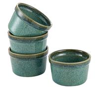Ensemble de 4 ramequins pour soufflés, capacité de 175 ml. Idéal pour les desserts crème brûlée, ces petits récipients en porcelaine sont également parfaits pour préparer de petites portions de plats