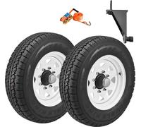 Ensemble de 4 roues pour conteneur de transport, avec 8 œillets, accessoire de transport robuste, comprenant une sangle de tension avec ratchet, permettant un déplacement de 6 à 12 mètres
