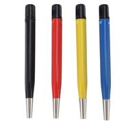 Ensemble de 4 stylos pinceaux à gratter, pointe en acier et laiton en fibre | Kit de nettoyage 4 en 1 pour stylo pinceau à gratter, longueur de pointe réglable pour un effet de nettoyage personnalisé