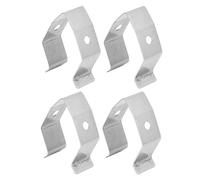 Ensemble de 4 supports de clip pour sonde de gril en acier inoxydable |Support de sonde monotrou pour barbecue |Sonde de température sécurisée sur le bord du gril/fumoir/four