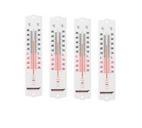 Fackelmann 9307650 Thermomètre mural plastique, thermomètre intérieur, thermomètre extérieur, Plastique, Blanc, 21 cm