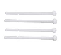 Ensemble de 4 tiges poussoirs pour Geberit Twinline - Plaque de chasse d'eau - Kit de réparation de bouton presseur de rechange pour réservoir de salle de bain - Blanc ABS