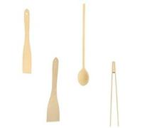 Ensemble de 4 ustensiles de cuisine Fackelmann Boisselerie Bois G