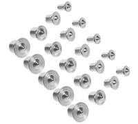 Ensemble De 5 Broches de Centrage en Acier pour Bois, Lot de Set, Argenté | Gabarits de Perçage et Assemblages, Réduit les Erreurs, Usage DIY et Formation, Axe Standard