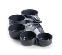 Lacor Set de 5 cuillères à doser – plastique sans BPA, empilables, ml & tasses, gris