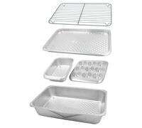 Ensemble de 5 chaises "Backset" en aluminium recy mpilables