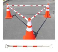 Ensemble de 5 cônes de signalisation rétractables Rouges pour la sécurité routière, Les travaux de voirie et la Gestion du trafic Public ; équipement de sécurité routière Portable pour parki