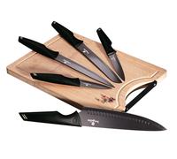 ENSEMBLE DE 5 COUTEAUX DE CUISINE AVEC PLANCHE À DÉCOUPER BERLINGER HAUS BH-2708