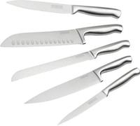 Ensemble de 5 couteaux de cuisine professionnels Nirosta, Acier inoxydable, 24 à 33,5 cm