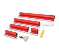 Ensemble de 5 lames à enduire pour plaques de plâtre, acier inoxydable, lissage et jointage (20 + 40 + 60 + 80 + 100 cm)