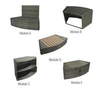Mobilier ensemble de 5 modules pour spa netspa octopus - Netspa