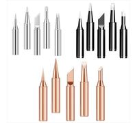 Ensemble de 5 pointes de fer à souder 900M, embouts de soudage électriques à noyau en cuivre pour station de soudage 936 Golden 5pcs