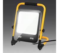 Ensemble de 5 projecteurs LED de construction, 150 W, 12000 lm, IP66, lampe de travail avec câble de 3 mètres, pour usage en construction, dans l'industrie et en extérieur