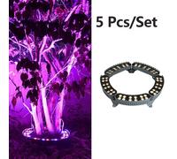 Ensemble de 5 projecteurs LED pour éclairage extérieur - Éclairage paysager - Étanchité IP65 - 220 V - 11–15 W - Aluminium - Alimentation secteur