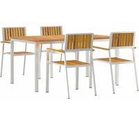 Ensemble de 5 tables d'extérieur vidaXL, dimensions : 150 x 90 x 75 cm