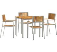 Ensemble de 5 tables d'extérieur vidaXL, dimensions : 90 x 90 x 75 cm