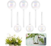 Ensemble de 6 boules d'arrosage en verre colorées Unyqoos® – système d'arrosage automatique pour les plantes d'intérieur, de balcon et de jardin