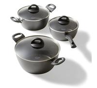 STONELINE® CERAMIC set de casseroles en céramique 6 pièces 18/20/24 | avec couvercles