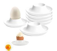 Ensemble de 6 coquetiers blancs empilables
