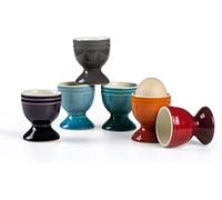 Ensemble de 6 coquetiers colorés en céramique
