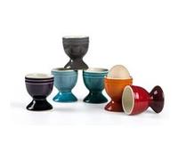 Ensemble de 6 coquetiers colorés en céramique