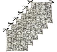 Ensemble de 6 coussins pour chaises bicolores, dimensions 40x40 cm, épaisseur 5 cm – coussins confortables et de haute qualité, adaptés aux chaises carrées, pour salle à manger et terrasse